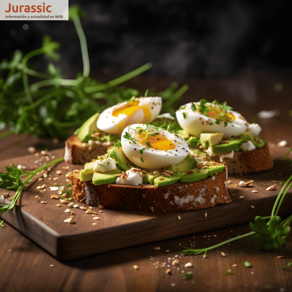tostada con aguacate