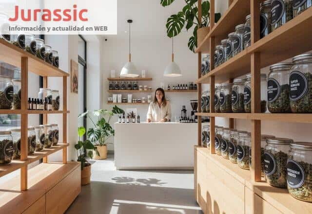 Tienda de CBD moderna en Barcelona